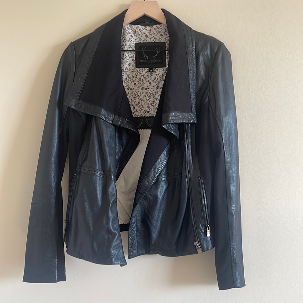bod and Christensen leather jacket size medium